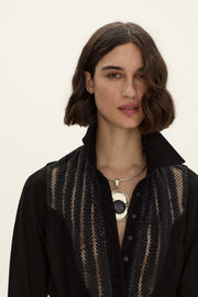 Camisa Aimé de cuero