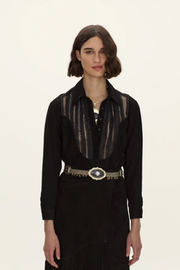 Camisa Aimé de cuero