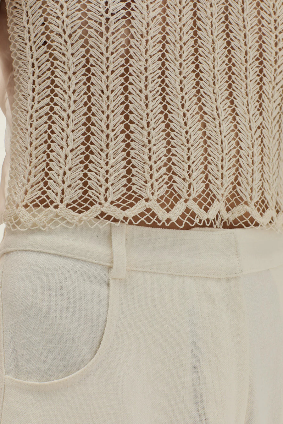 Top Yunga con Organza