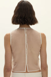 Top Yunga con Organza