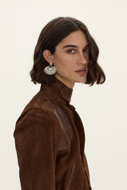 Cazadora Hemingway gamuza