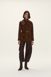 Cazadora Hemingway gamuza