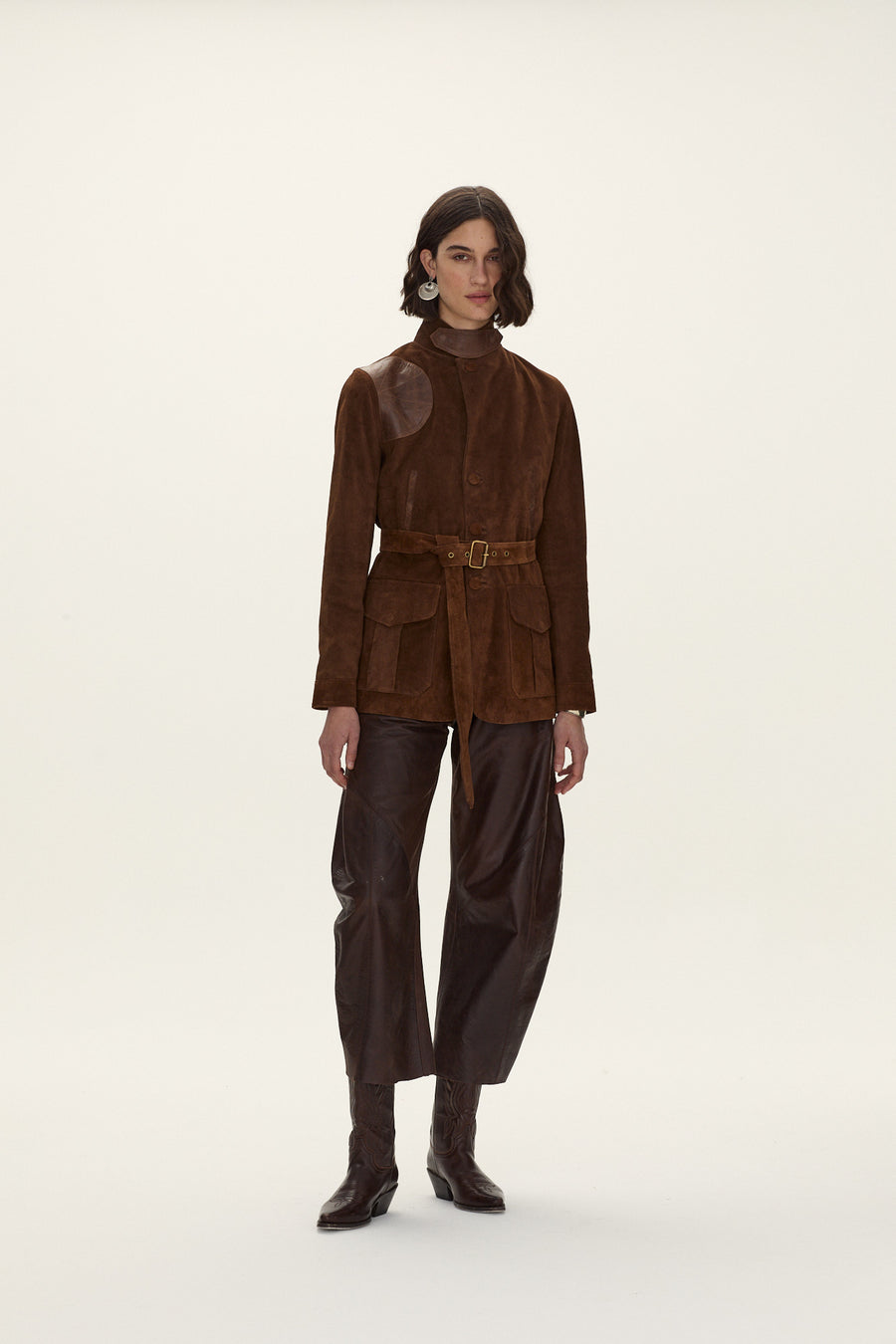 Cazadora Hemingway gamuza