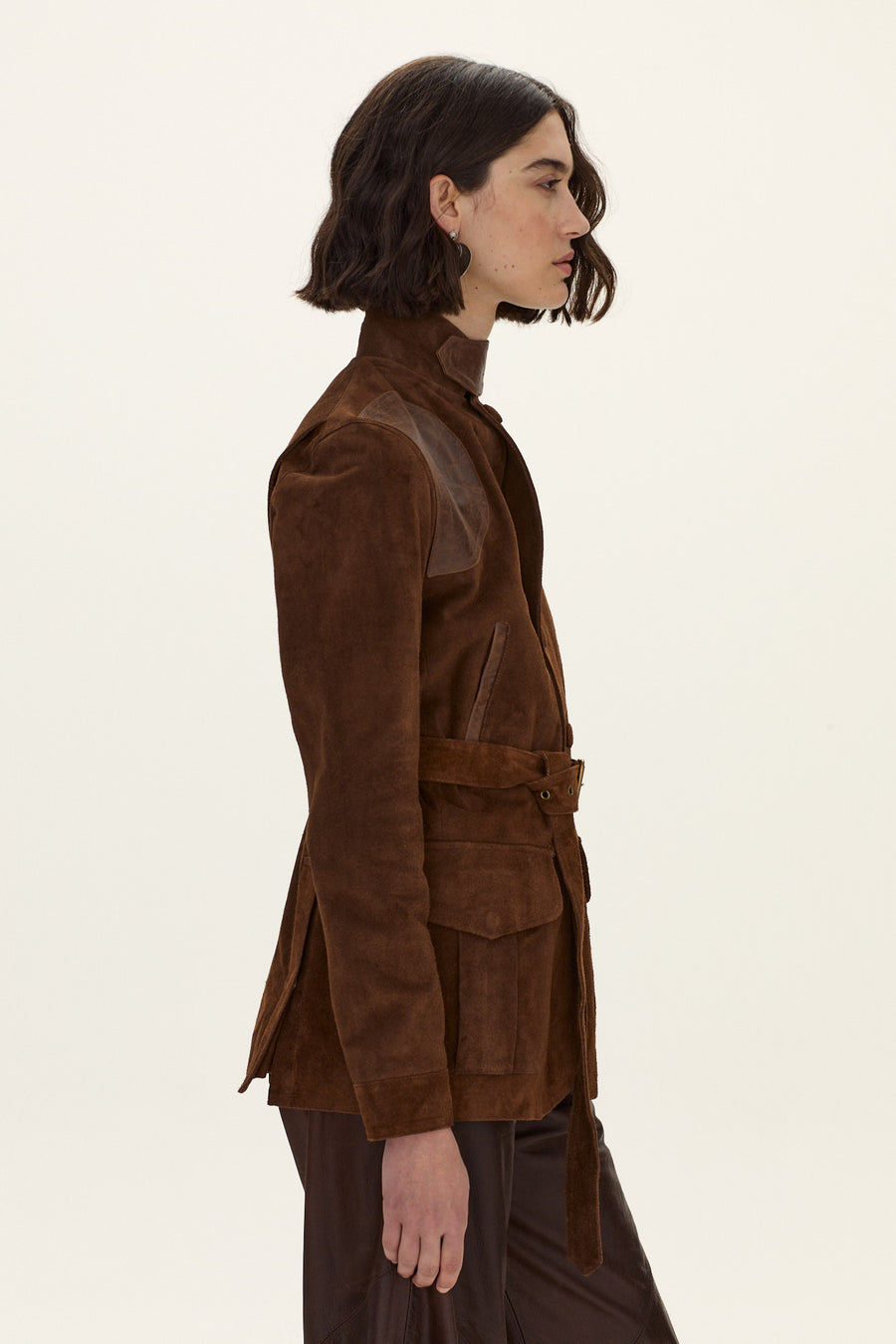 Cazadora Hemingway gamuza