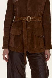 Cazadora Hemingway gamuza